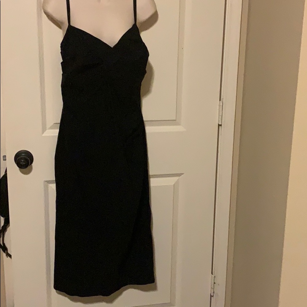 Stop Staring! Black Spaghetti Strap Dress LBD